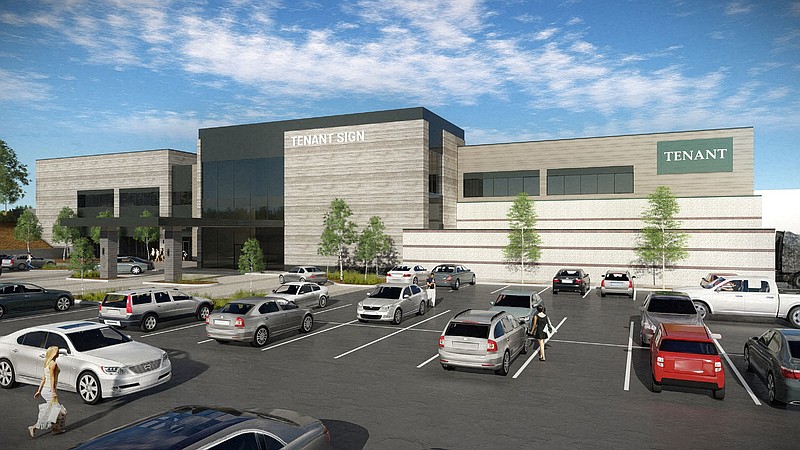 Rendering of plans for the former Sears building at Hamilton Place Mall.  