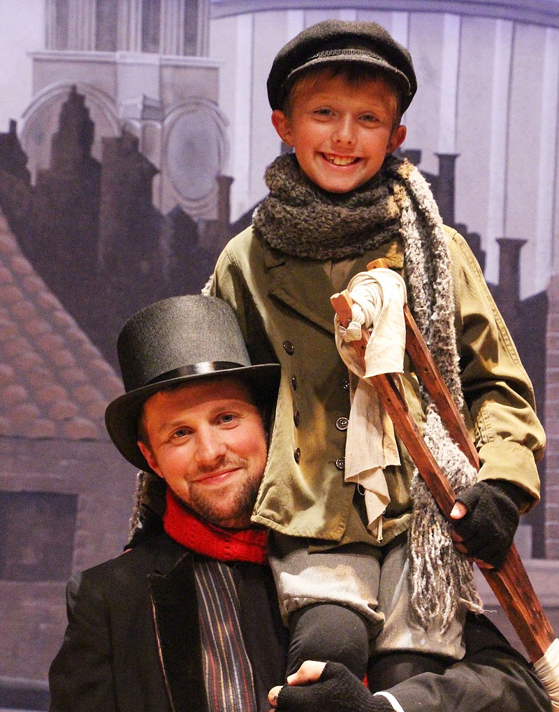 Bob Cratchit and Tiny Tim are played by father and son Taylor and Layton Williams. (Chattanooga State contributed photo)