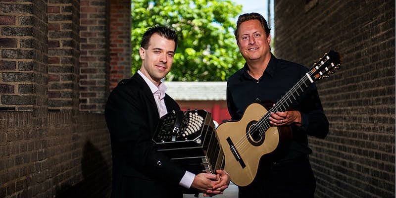 Julien Labro, left, and Jason Vieaux are the next performers in String Theory. (Lee University photo)