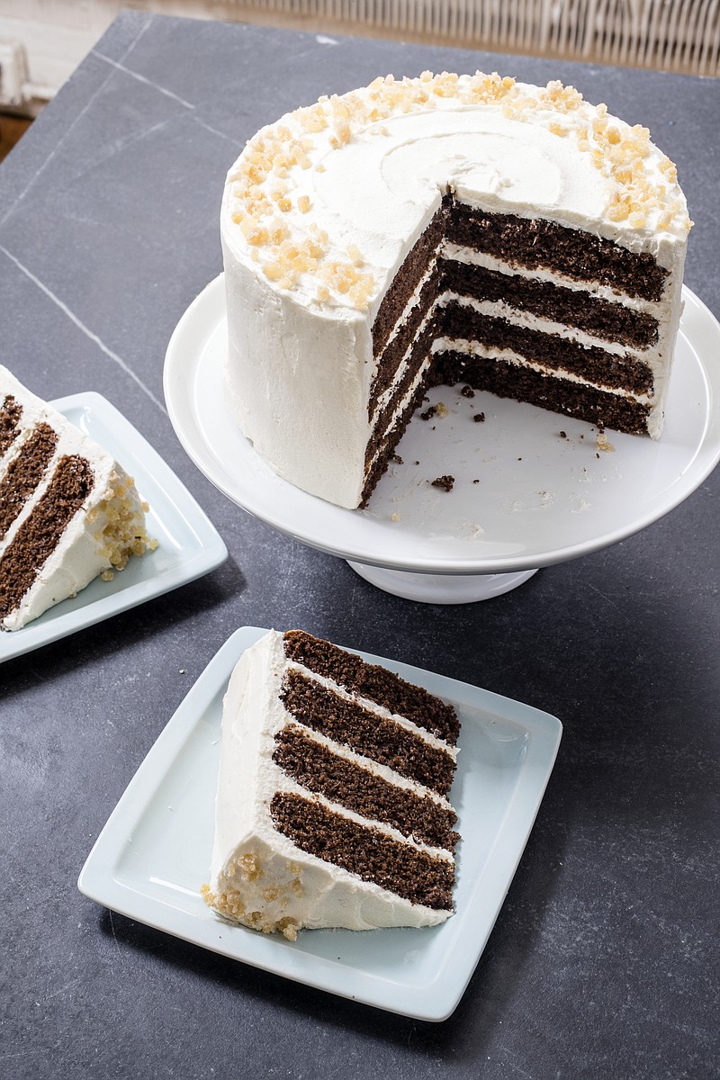 This undated photo provided by America's Test Kitchen in November 2018 shows Gingerbread Layer Cake in Brookline, Mass. (Carl Tremblay/America's Test Kitchen via AP)
