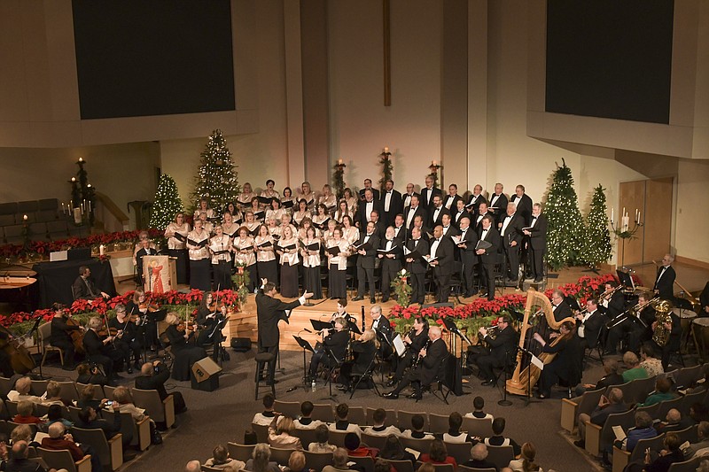 The Roueche Chorale and Orchestra will present two performances of their annual lessons and carols service at Ridgedale Baptist Church. (Roueche Chorale Photo)