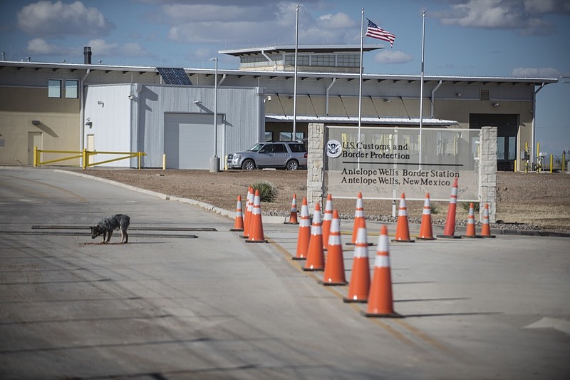 This Jan. 7, 2017 photo, shows the Antelope Wells port of entry from the El Berrendo, Mexico, side of the border with southern New Mexico. U.S. immigration officials are defending their actions in the detention of a 7-year-old Guatemalan girl who died two days after she and her father were taken into custody along a remote stretch of the U.S. border. They were found near the Antelope Wells port of entry, which was closed when they arrived. It's not clear if they had been trying to cross legally. (Roberto E. Rosales/The Albuquerque Journal via AP)