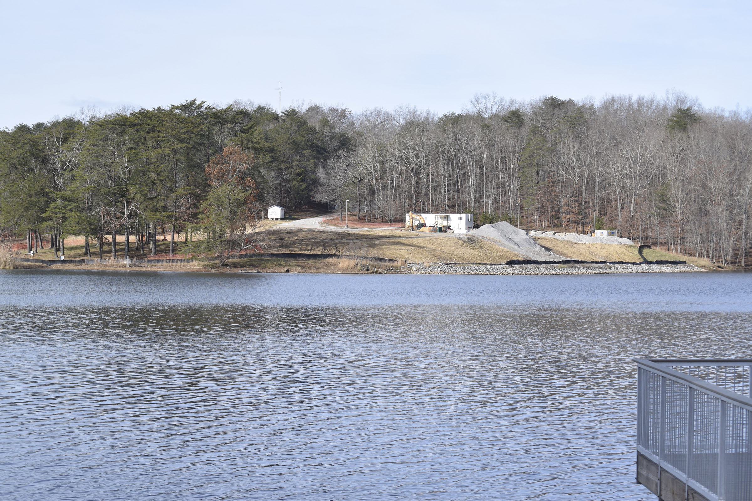 The site of the former Fall Creek Falls State Park Inn is a clean slate and ready for construction for a replacement inn on Fall Creek Falls Lake on Dec. 13, 2018.