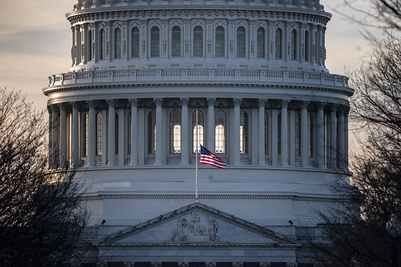 The U.S. Capitol is seen as Congress and President Donald Trump move closer to a deadline to fund parts of the government, in Washington, Wednesday, Dec. 19, 2018. (AP Photo/J. Scott Applewhite)

