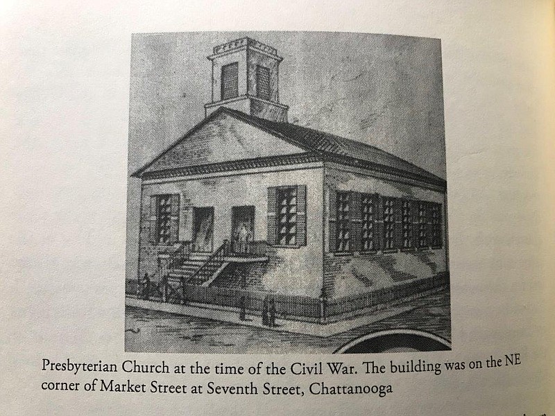 The Presbyterian Church at the time of the Civil War was on the northeast corner of Market Street at Seventh Street.
