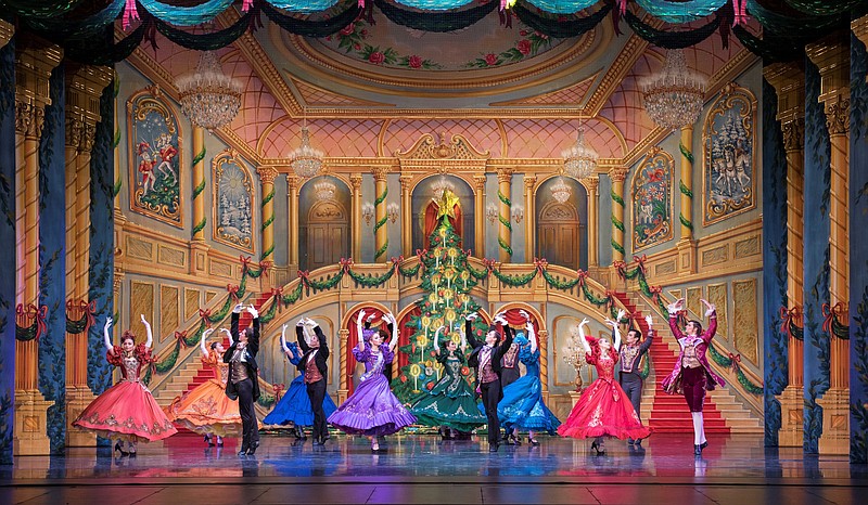 The party scene in "Moscow Ballet's Great Russian Nutcracker." (Moscow Ballet Photo)
