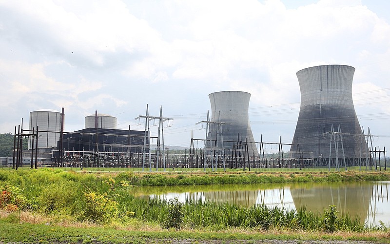 Bellefonte Nuclear Plant is pictured Monday, July 30, 2018 in Hollywood, Alabama. Nuclear Development LLC successfully bid $111 million for the Bellefonte site, with its two partially-built pressurized water reactors plus infrastructure, including switchyards, office buildings, warehouses, cooling towers, water pumping stations and railroad spurs.