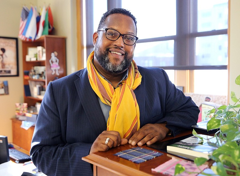 James McKissic, director of the city of Chattanooga Office of Multicultural Affairs, stands in his office in City Hall Tuesday, Nov. 14, 2017, in Chattanooga.