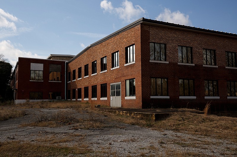 The former Rock Tenn facility on Holtzclaw Avenue, which will be redeveloped, is seen on Tuesday, Jan. 8, 2019, in Chattanooga, Tenn. / Staff photo by Doug Strickland