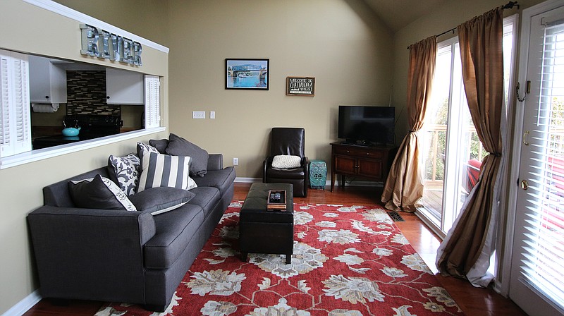 A fully-furnished living room in a vacation rental is ready for guests Thursday, January 10, 2019 in Chattanooga, Tennessee. Short-term vacation rentals have become popular in Chattanooga and across the globe over the past decade. 