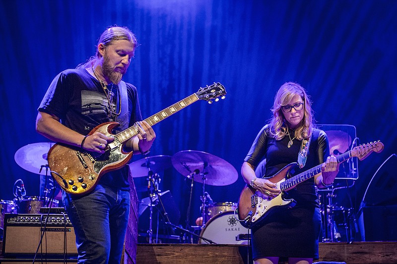 Guitarist Derek Trucks and his wife, vocalist/guitarist Susan Tedeschi, kick off the new year with a winter tour ahead of their fourth studio LP, which will be released Feb. 15. The tour stops in Memorial Auditorium Wednesday night. (Photo by Stuart Levine)