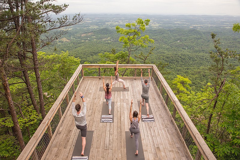 Blackberry Mountain's diverse offerings include immersive outdoor and wellness activities.