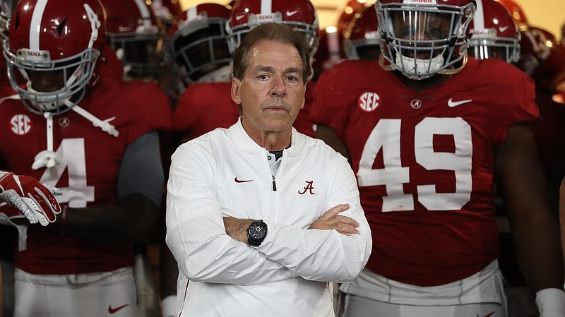 Alabama football coach Nick Saban believes the program will be rebuilding this year after multiple departures by both assistant coaches and players with eligibility remaining.