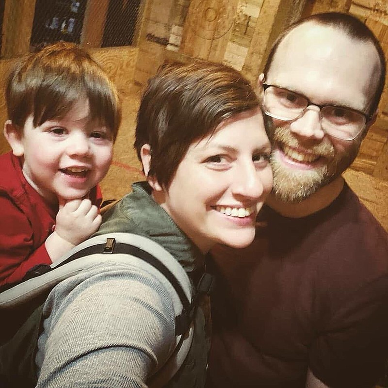 Bethany Schklar is pictured with her husband, Joshua Schklar, and son, Noah, in this photo provided by her family. 