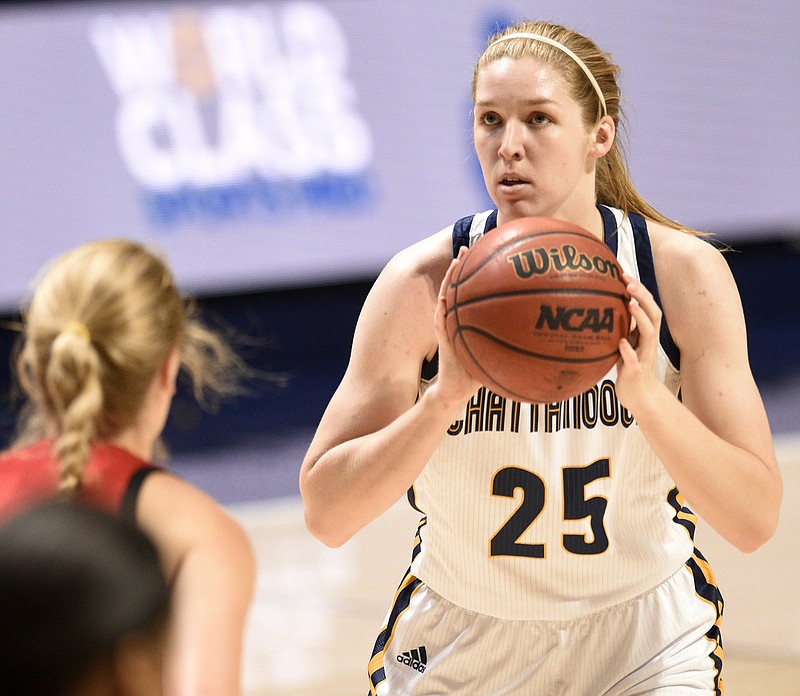 UTC freshman Abbey Cornelius, shown during a home game against North Carolina State on Dec. 21, went 7-for-7 last Saturday at Samford, scoring 10 points in the fourth quarter to help the Mocs rally to a SoCon victory.