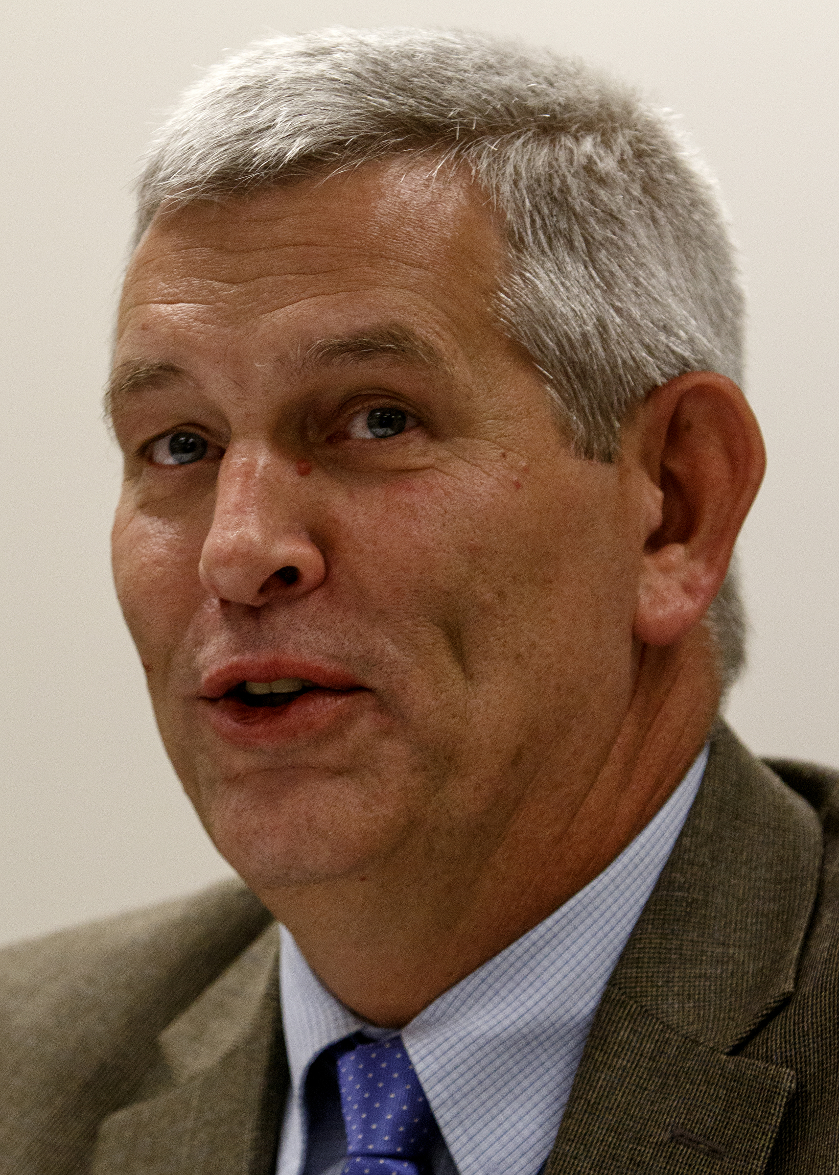 Staff photo by C.B. Schmelter / Georgia District 54 State Senator Chuck Payne speaks during a forum hosted by the League of Women Voters of Dalton Inc. at the Mack Gaston Community Center on Thursday, Oct. 18, 2018 in Dalton, Ga.