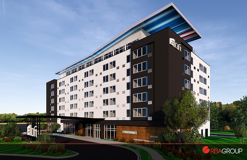 A 135-room Aloft by Marriott hotel is to go up adjacent to Hamilton Place mall.