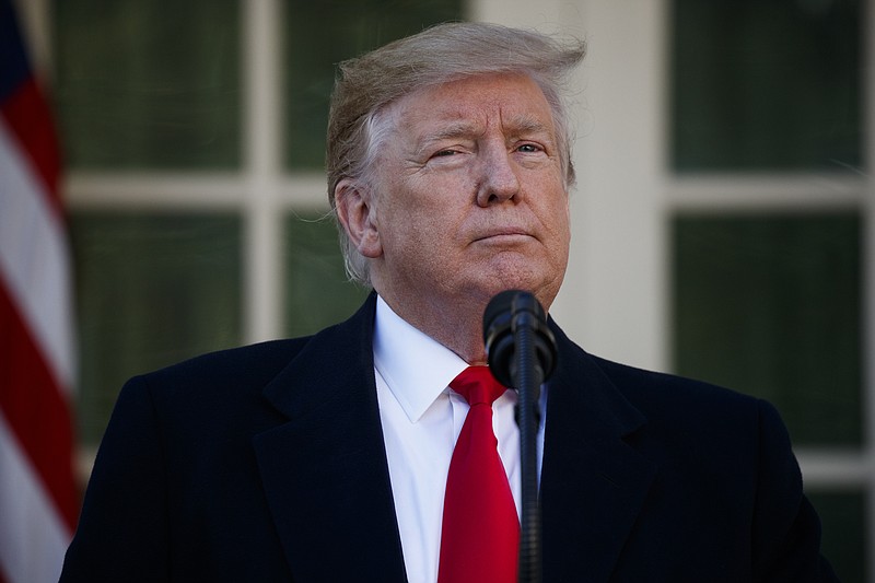 President Donald Trump used the White House Rose Garden Friday to say he planned to declare a national emergency to help get a wall on the Southern border built.