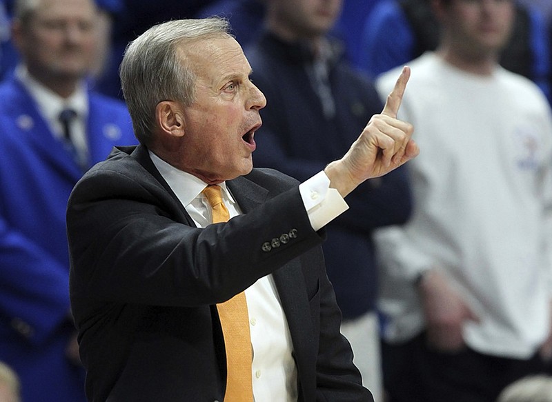 AP file photo / Tennessee men's basketball coach Rick Barnes, pictured, might need to count on redshirt sophomore Zach Kent much more this season with the Vols' frontcourt having lost a wealth of experience from recent seasons as players moved on to the next level.