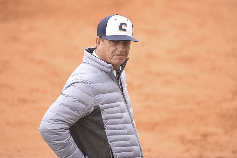 Staff photo by Tim Barber / UTC softball coach Frank Reed and the Mocs went 3-1 at their Chattanooga Challenge at Frost Stadium last season.