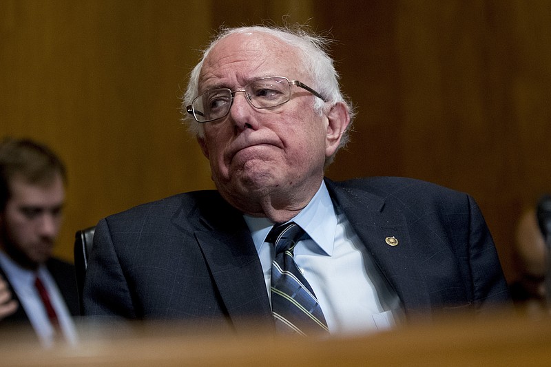 Sen. Bernie Sanders, I-Vermont, attending a hearing on Capitol Hill in Washington, says he'll make another run for the presidency in 2020.