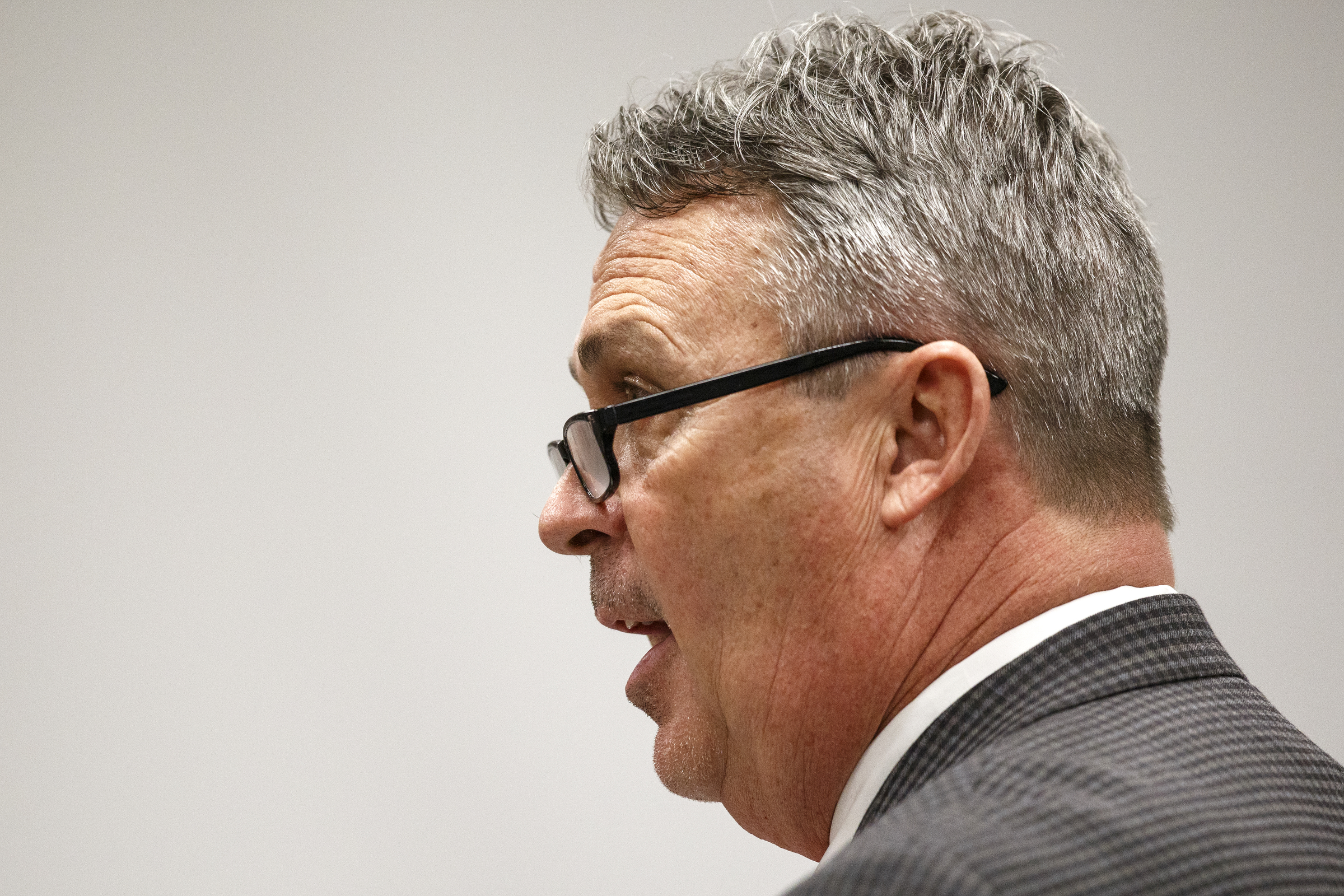 Hamilton County Schools Transportation Supervisor David Eaves speaks during a school board meeting on Thursday, Feb. 21, 2019 in Chattanooga, Tenn.