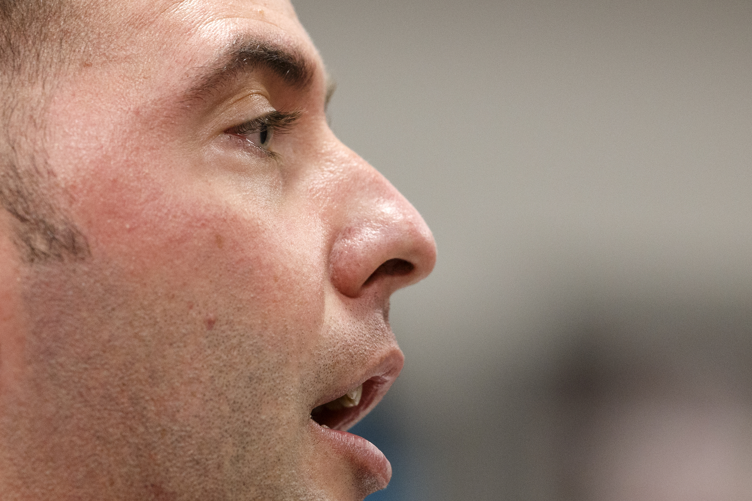 Transfinder Sales Consultant Matthew Egan addresses the Hamilton County School Board during a meeting on Thursday, Feb. 21, 2019 in Chattanooga, Tenn.