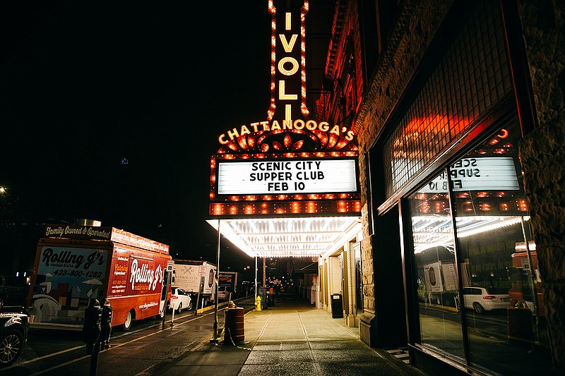 The moniker of the Tivoli Theatre is "Jewel of the South" — the name of the Scenic City Supper Club hosted at the historic venue. / Photo by Jaime Smialek of Our Ampersand Photography