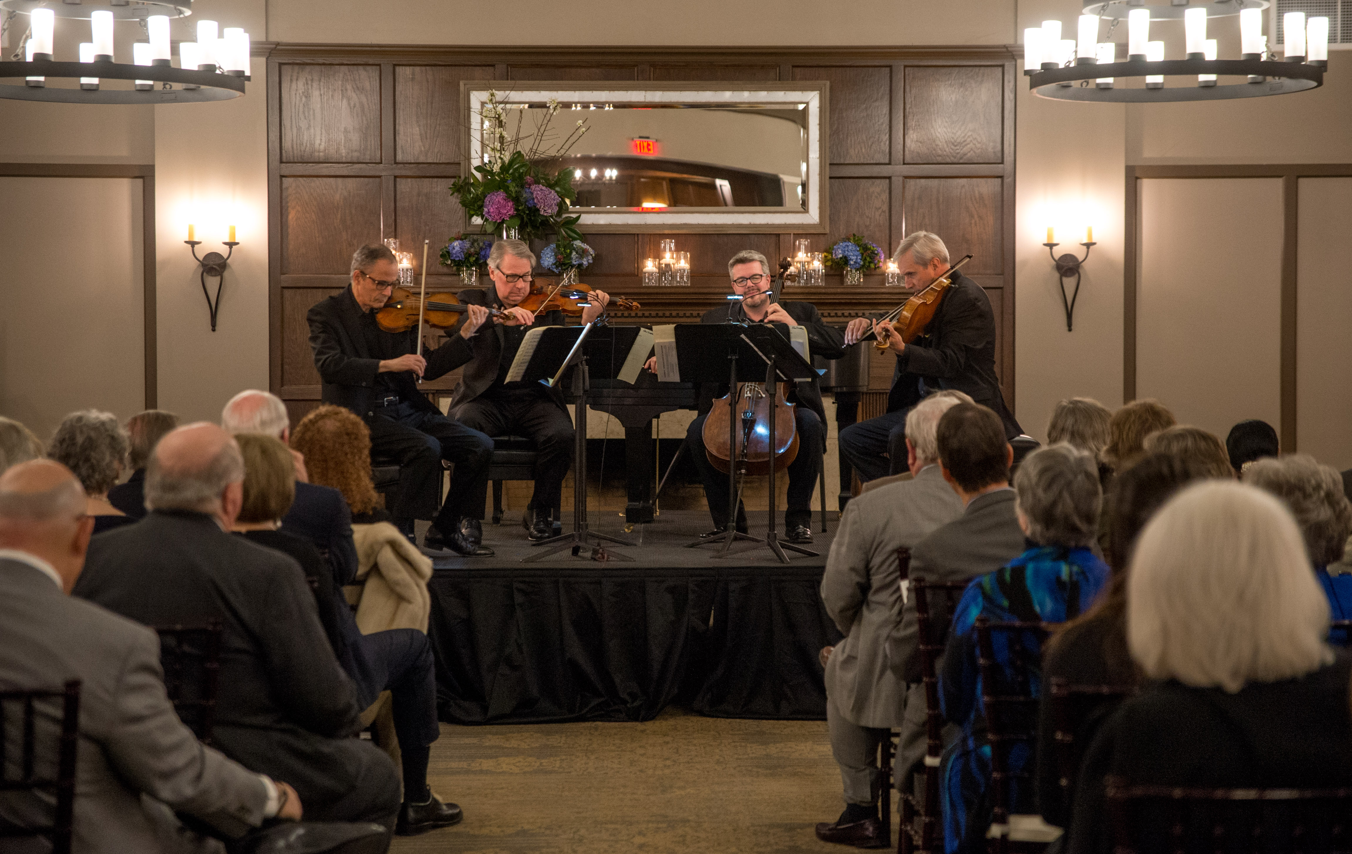 The Emerson String Quartet performs.