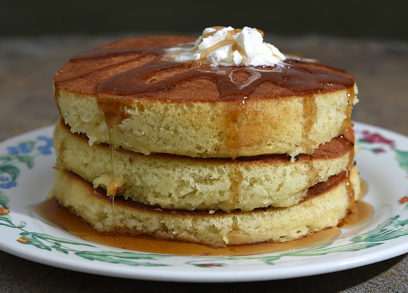 The Fat Stack of pancakes is an item on 	Aretha Frankenstein's menu.