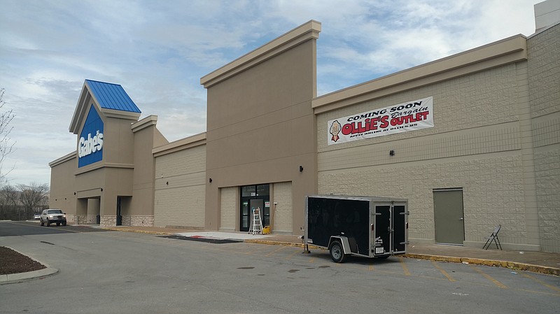 Space inside Issa Crossing on Highway 153 is undergoing remodeling to house a future Ollie's Bargain Outlet. / Staff photo by Mike Pare