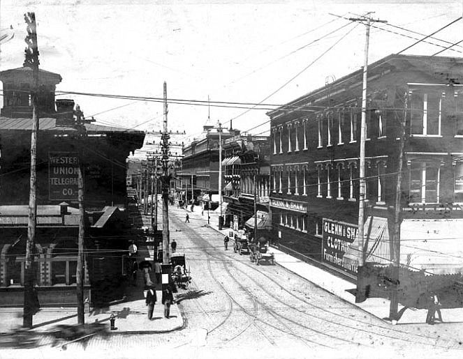 This undated photo shows Chattanooga's Ninth Street around the turn of the century.