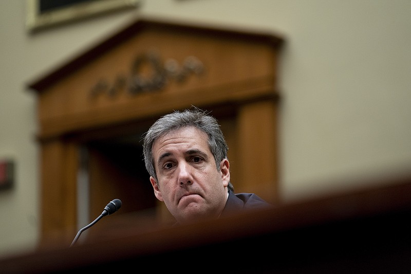 Michael Cohen, President Donald Trump's former personal lawyer, as he testifies before the House Oversight and Reform Committee on Capitol Hill, in Washington, on Wednesday. (Erin Schaff/The New York Times)