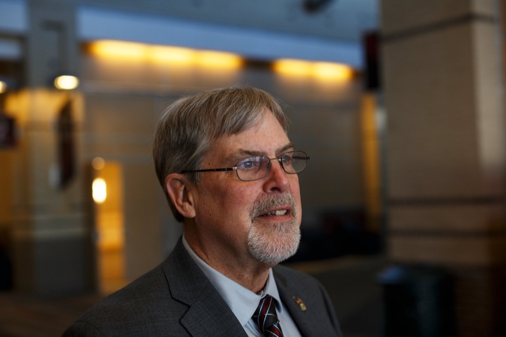 Captain Richard Phillips poses for a portrait at the Chattanooga Convention Center on Wednesday, March 6, 2019, in Chattanooga, Tenn. Phillips, whose story of capture by pirates in the Guardafui Channel is the subject of the film Captain Phillips starring Tom Hanks, was the speaker at the Cherokee Area Council of the Boy Scouts of America's Friends of Scouting Luncheon.