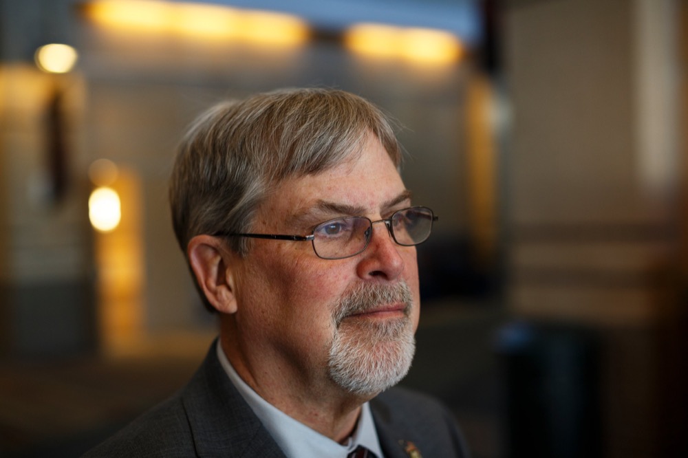 Captain Richard Phillips poses for a portrait at the Chattanooga Convention Center on Wednesday, March 6, 2019, in Chattanooga, Tenn. Phillips, whose story of capture by pirates in the Guardafui Channel is the subject of the film Captain Phillips starring Tom Hanks, was the speaker at the Cherokee Area Council of the Boy Scouts of America's Friends of Scouting Luncheon.