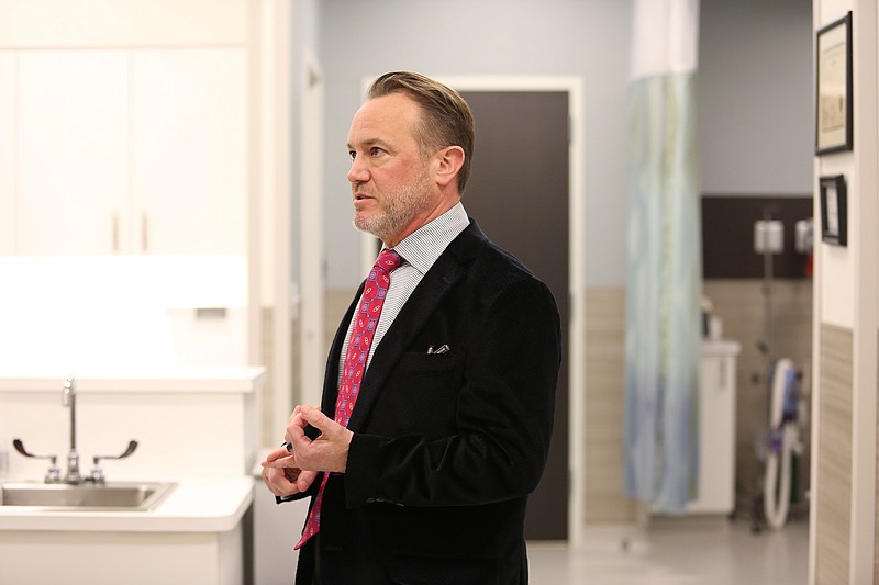 Dr. Jason Rehm, a partner with Chattanooga Plastic Surgery Group, talks about the new office for Chattanooga Plastic Surgery Group on Riverfront Parkway Thursday, March 7, 2019 in Chattanooga, Tennessee. The office opened in January. There is still locations at Erlanger as well as in East Brainerd.