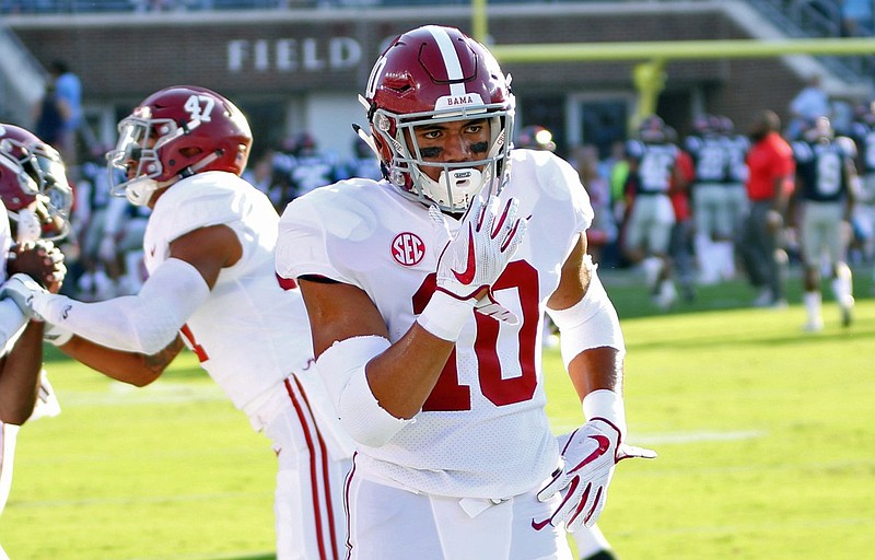 Alabama sophomore inside linebacker Ale Kaho was not with his teammates Friday as the Crimson Tide held their first spring practice of 2019.