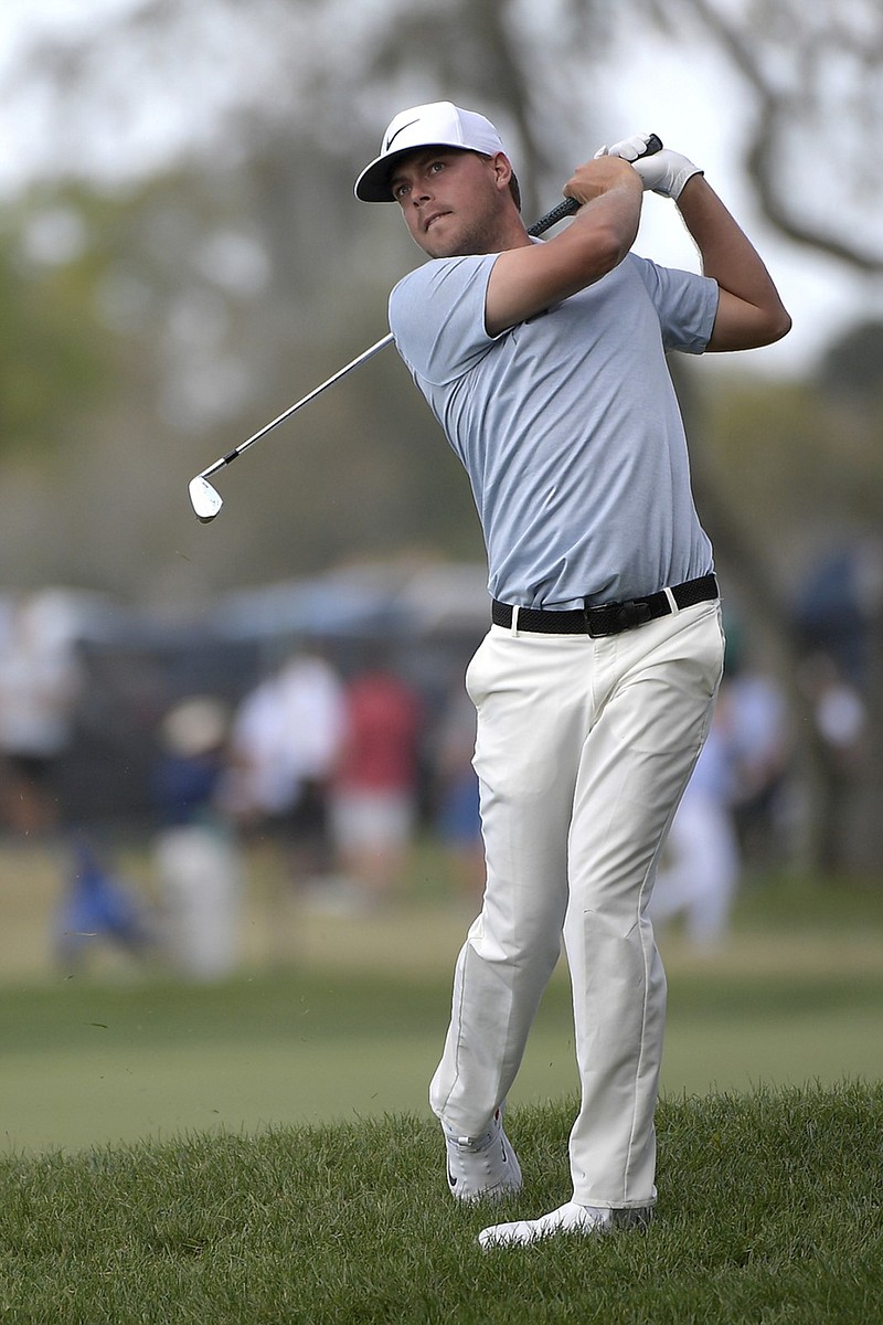 Former Baylor School and University of Georgia standout Keith Mitchell watches his shot from the rough along the ninth fairway at Bay Hill on Friday during the second round of the Arnold Palmer Invitational in Orlando, Fla. Mitchell won the Honda Classic this past Sunday for his first PGA Tour victory.