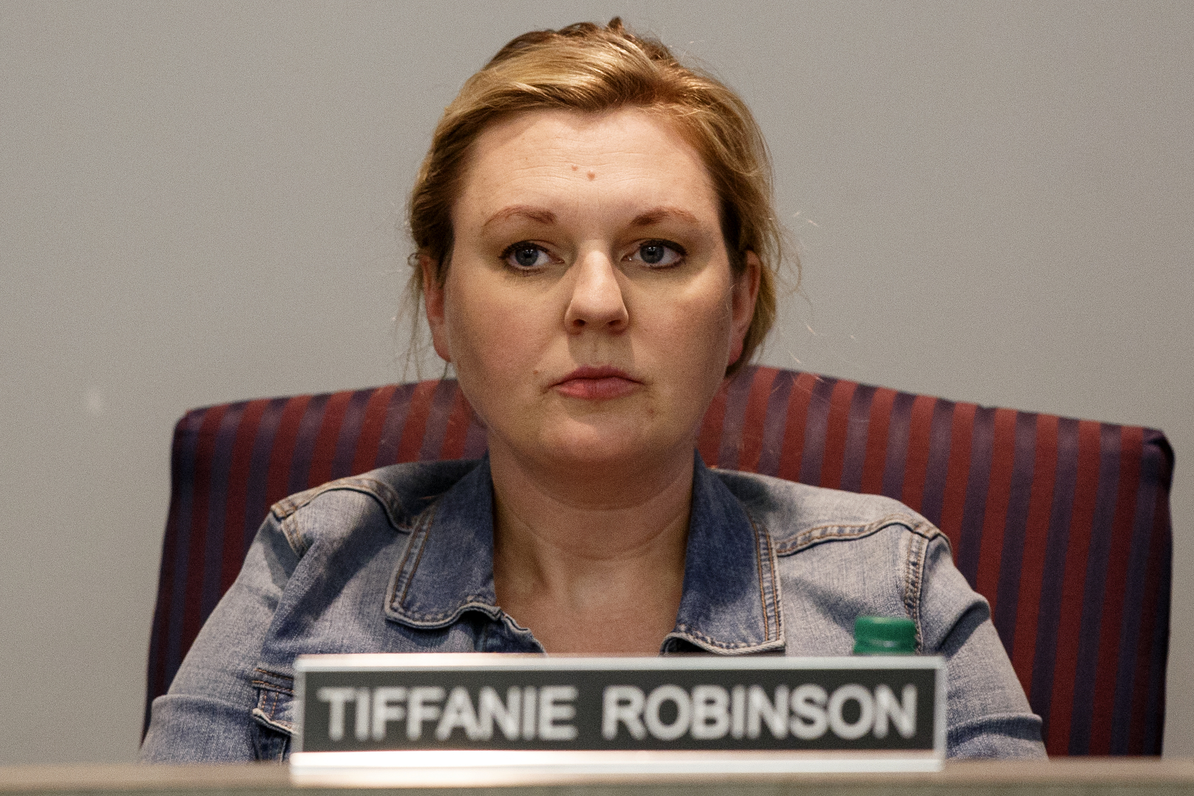 Hamilton County District 4 School Board member Tiffanie Robinson is seen during a Hamilton County Schools budget work session on Thursday, March 14, 2019 in Chattanooga, Tenn.