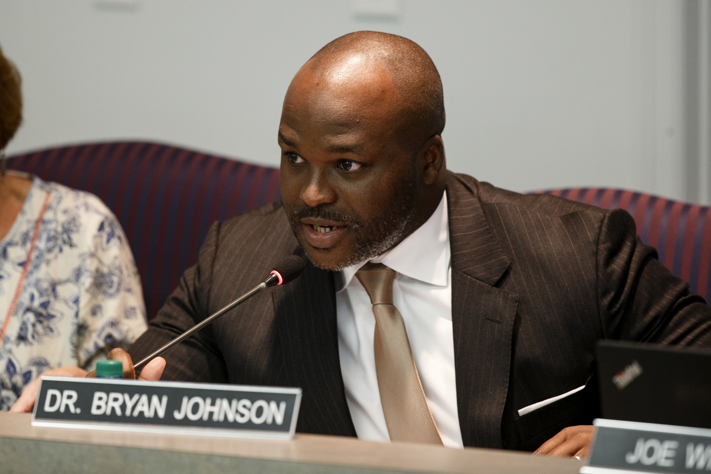 Superintendent Bryan Johnson speaks during a Hamilton County Schools budget work session on Thursday, March 14, 2019 in Chattanooga, Tenn.