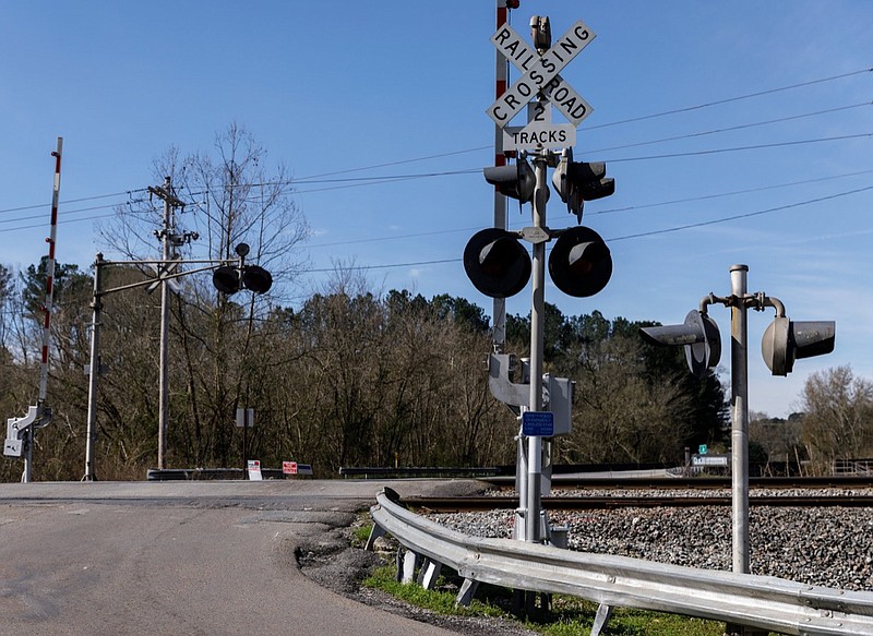 The Graysville Road railroad crossing is seen on Tuesday, March 12, 2019, in Graysville, Ga. Catoosa County Commission Chairman Steve Henry wants to add a bridge over the tracks to mitigate long wait times at the crossing.