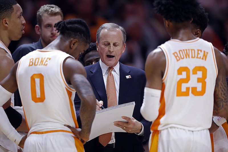 Tennessee men's basketball coach Rick Barnes, guards Jordan Bone and Jordan Bowden and the rest of the Vols will try to keep their emotions in check during the NCAA tournament, starting with Friday's game against Colgate.