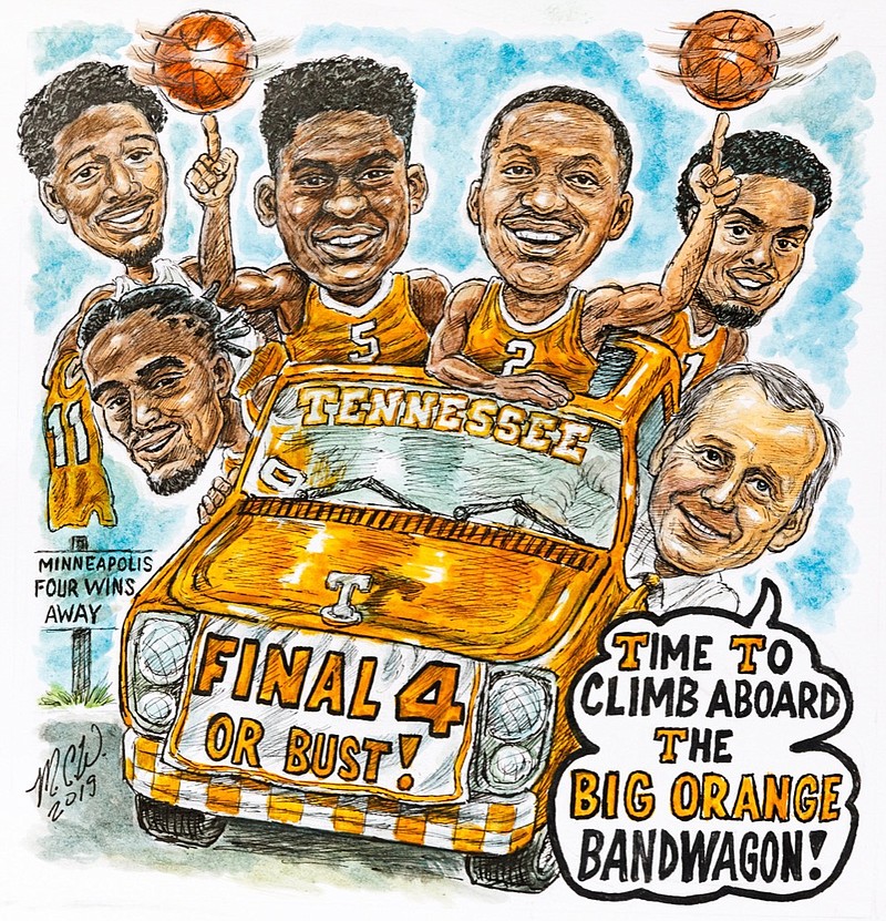 The Big Orange Bandwagon / Staff illustration by Mark Wiedmer