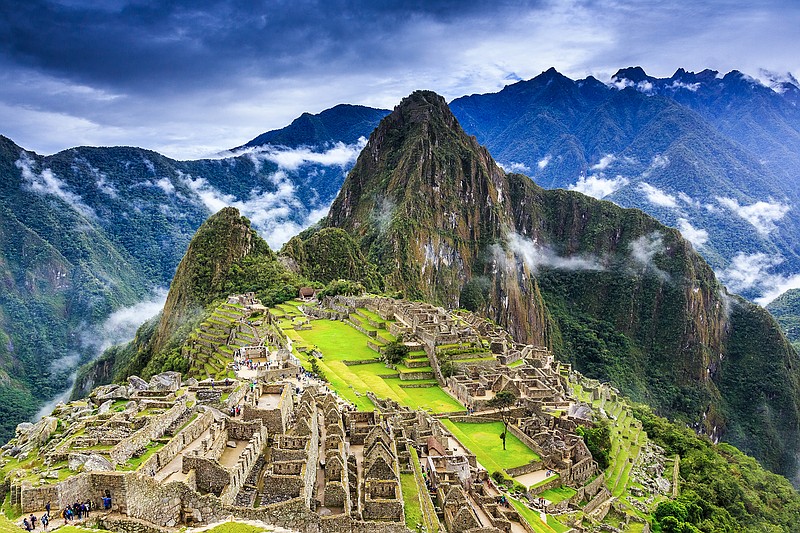 Machu Picchu, Peru, one of the Seven Wonders of the World.