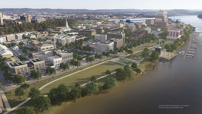 A rendering of what Chattanooga's West End will look like in the future. / Contributed photo from Dover, Kohl & Partners