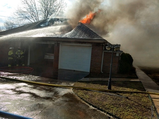  A family's home was destroyed in a Sunday afternoon fire on Paw Paw Trail in Ooltewah. No one was injured (Photo by Asst. Chief Danny Hague, TCVFD)