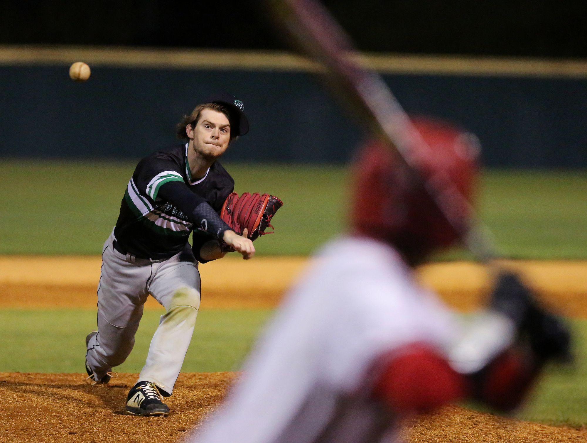 East Hamilton's Isaac Moulds (21) pitches Tuesday, March 26, 2019 during the East Hamilton vs. Ooltewah baseball game at Ooltewah High School in Ooltewah, Tennessee.