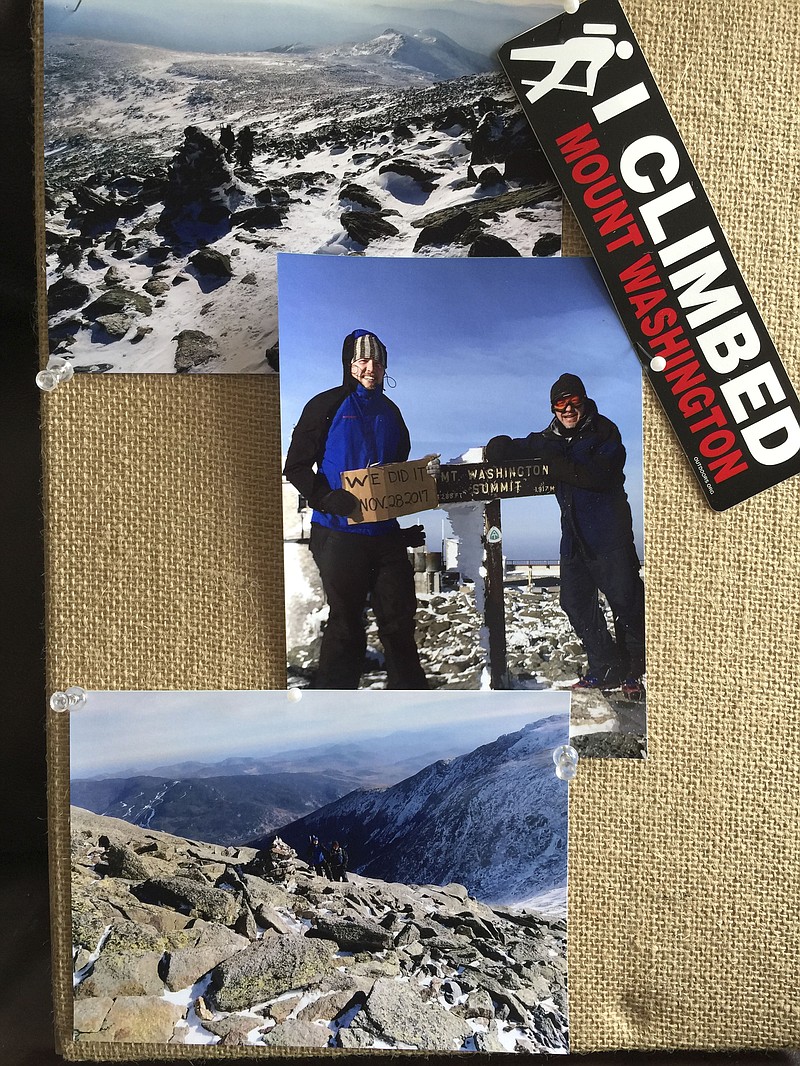 Peter McFarlane, right, and his son Matthew climbed Mount Washington 10 months after Peter had a massive heart attack.