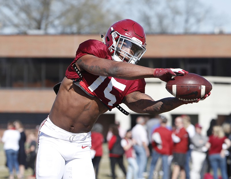 Alabama junior safety Xavier McKinney compiled 73 tackles, six tackles for loss and two interceptions last season for the Crimson Tide.