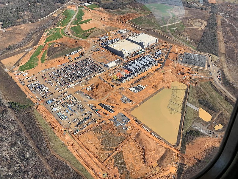 The Google data center being built near TVA's former Widows Creek fossil plant will be powered entirely by solar power bought by TVA.